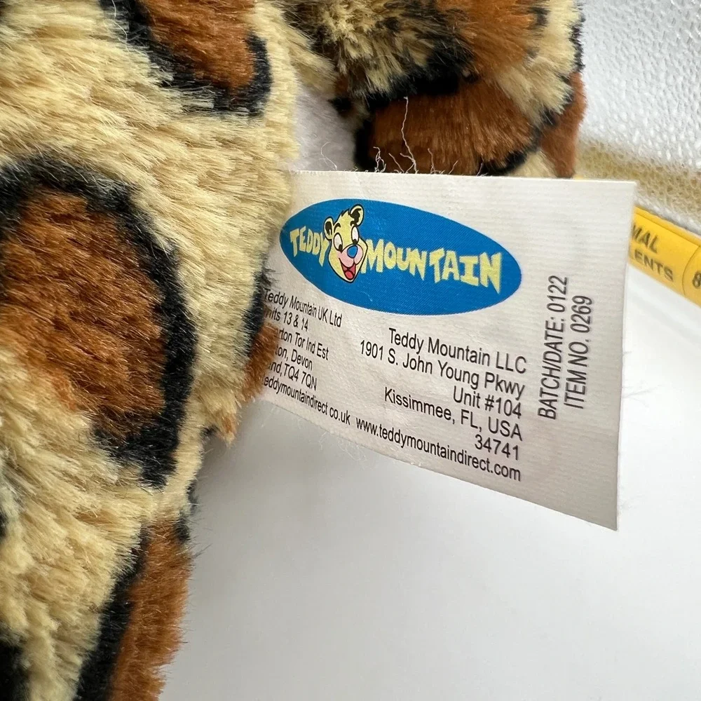 Teddy Mountain Charlie the Cheetah Plush  12in